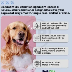 Bio-Groom Silk Conditioning Cream Rinse For Dogs 12-oz