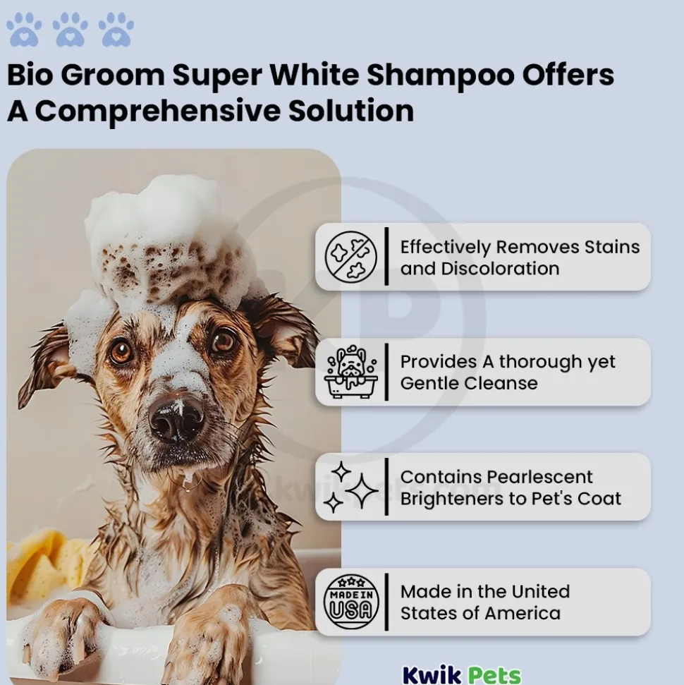 Bio-Groom Super White Shampoo for Dogs 12-oz