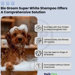 Bio-Groom Super White Shampoo for Dogs 12-oz