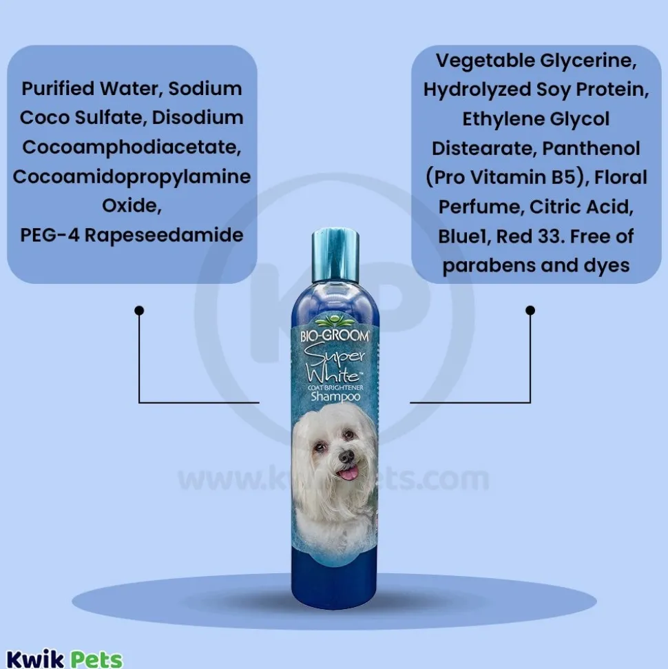 Bio-Groom Super White Shampoo for Dogs 12-oz