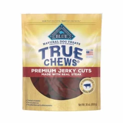 Blue Buffalo True Chews Premium Jerky Cuts Natural Dog Treats Real Steak 10-oz