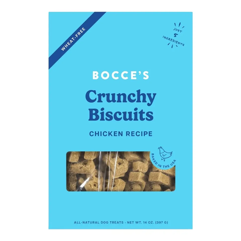 Bocce's Bakery Crunchy Biscuits Dog Treats Chicken 14-oz