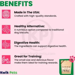 Bocce's Bakery Mud Pie Oh My Soft & Chewy Dog Treats Peanut Butter Carob & Vanilla 6-oz