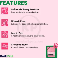 Bocce's Bakery Say Moo Training Bites Dog Treats Beef & Cheddar 6-oz