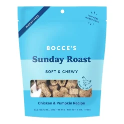 Bocce's Bakery Sunday Roast Soft & Chewy Dog Treats Chicken & Pumpkin 6-oz