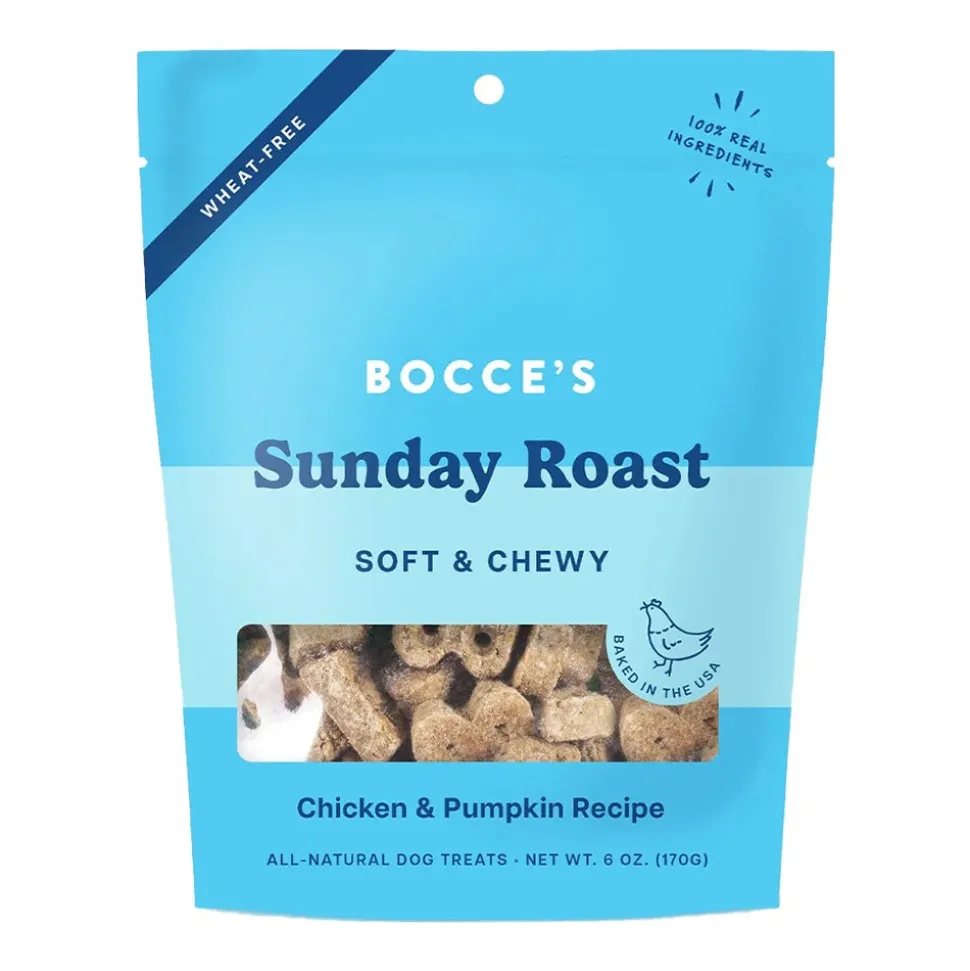Bocce's Bakery Sunday Roast Soft & Chewy Dog Treats Chicken & Pumpkin 6-oz