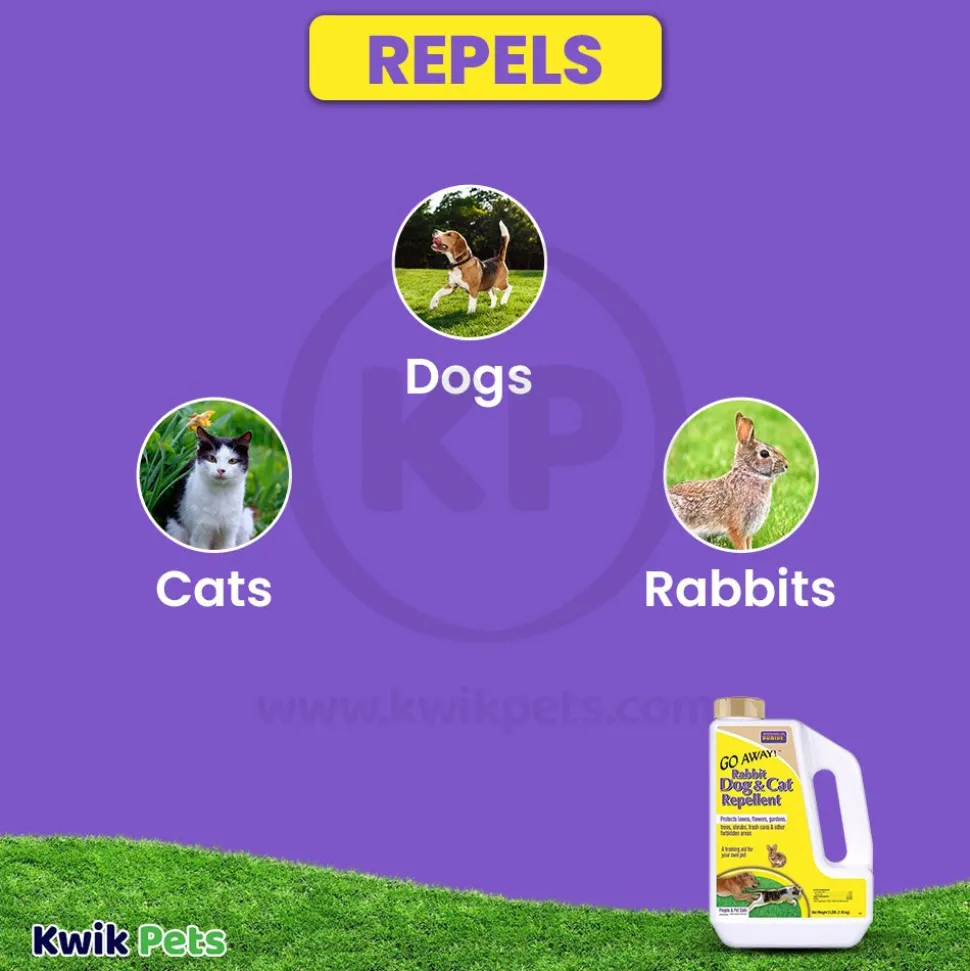 Bonide Go Away! Rabbit, Dog & Cat Repellent Granules 3-lb