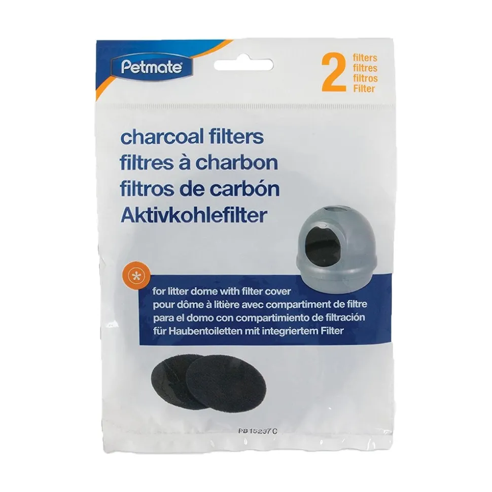 Booda Dome Litter Pan Filter Black 2 Count