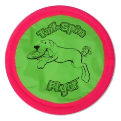 Booda Tail Spin Flyer Dog Toy Multicolor 10-in