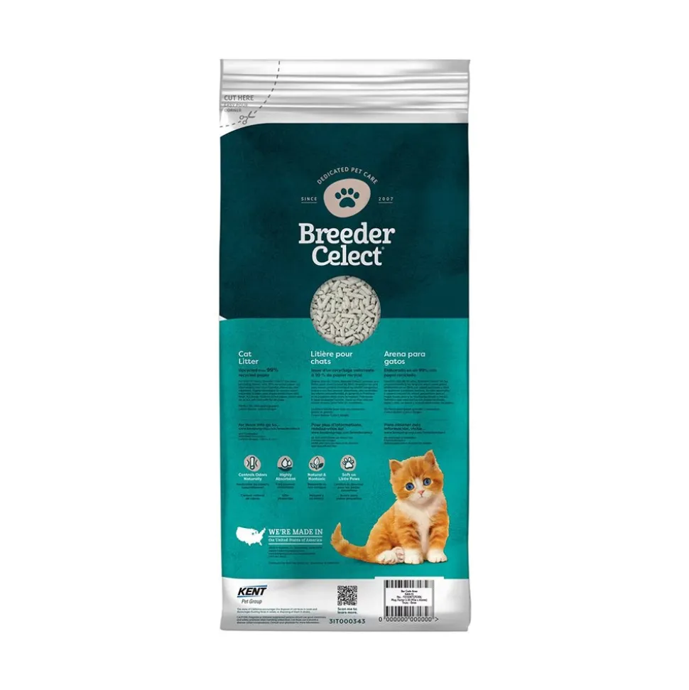 Breeder Celect Recycled Paper Cat Litter 14-lb