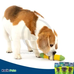 Busy Buddy Natural Rawhide Dog Treat Rings Peanut Butter Size C 6.88-oz