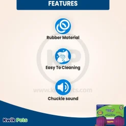 Busy Buddy Treat-Dispensing Chuckle Dog Toy Purple Medium/Large