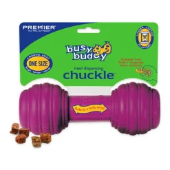 Busy Buddy Treat-Dispensing Chuckle Dog Toy Purple Medium/Large