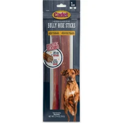 Cadet Bully Hide Sticks All Naturals Dog Chews Large 2 Count 2.74-oz