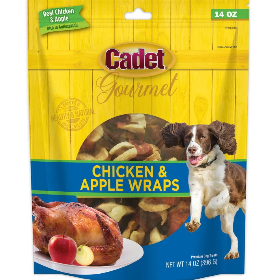 Cadet Gourmet Chicken & Apple Wrapped Dog Treats 14-oz
