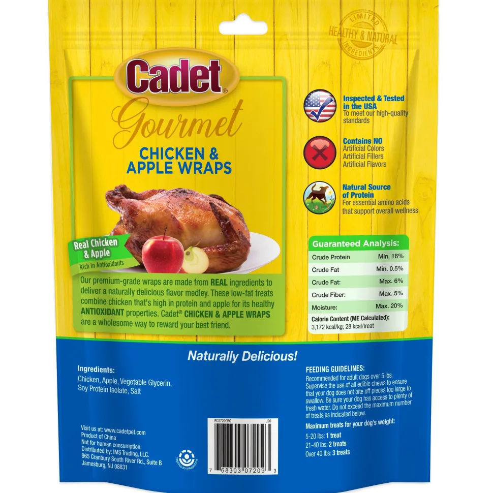 Cadet Gourmet Chicken & Apple Wrapped Dog Treats 14-oz