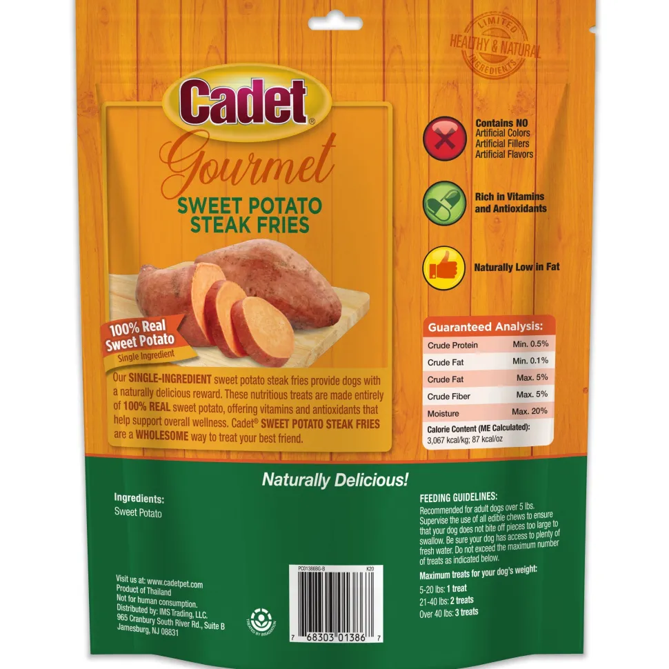 Cadet Gourmet Sweet Potato Steak Fries Dog Treats 1-lb