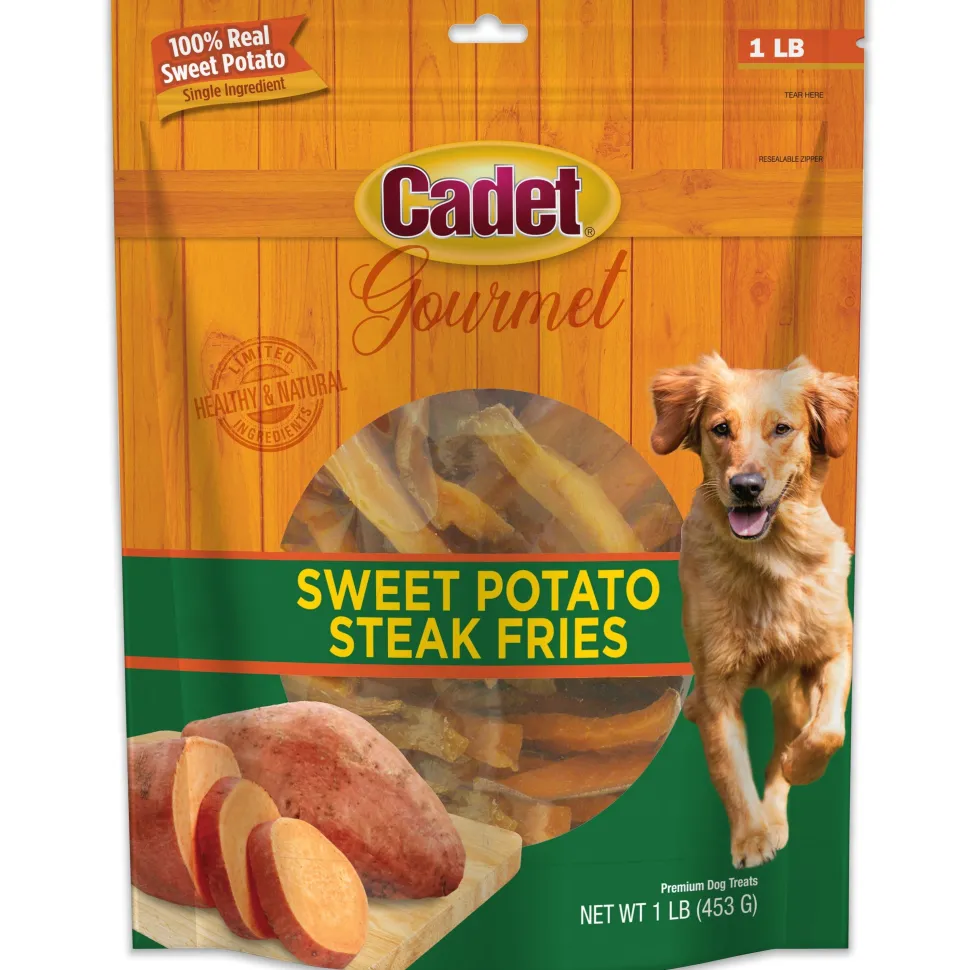 Cadet Gourmet Sweet Potato Steak Fries Dog Treats 1-lb