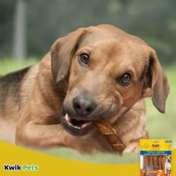 Cadet Gourmet Triple Chews Pork Hide Twists Dog Treat Chicken & Sweet Potato 6 Count 6.3-oz