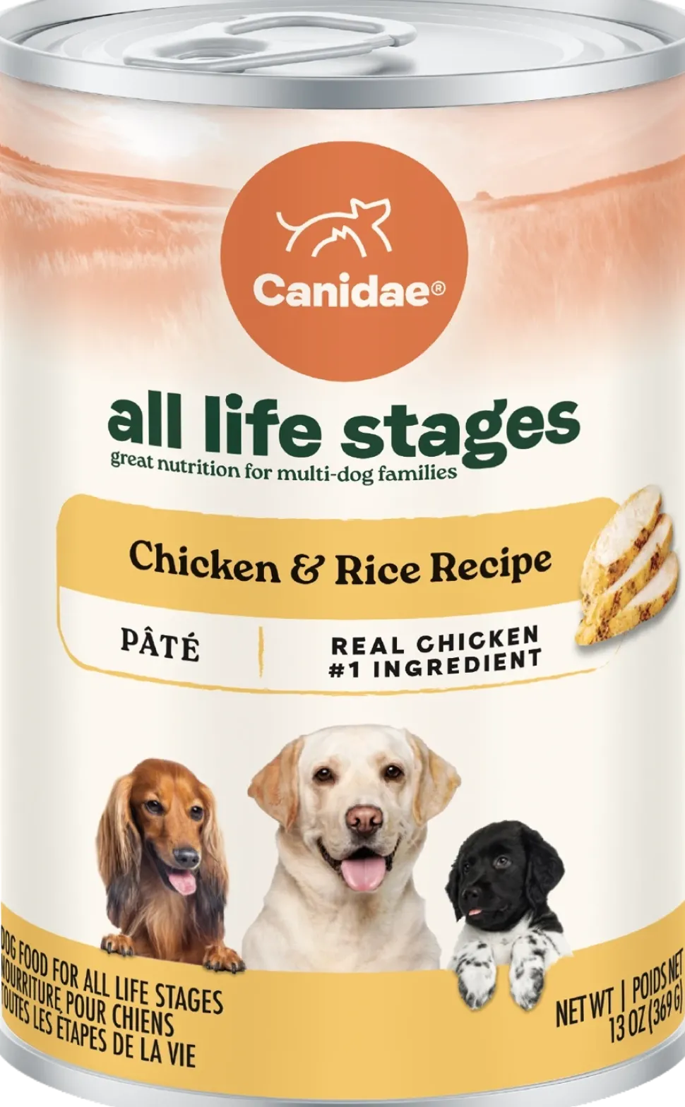 CANIDAE All Life Stages Canned Dog Food Chicken & Rice 13-oz
