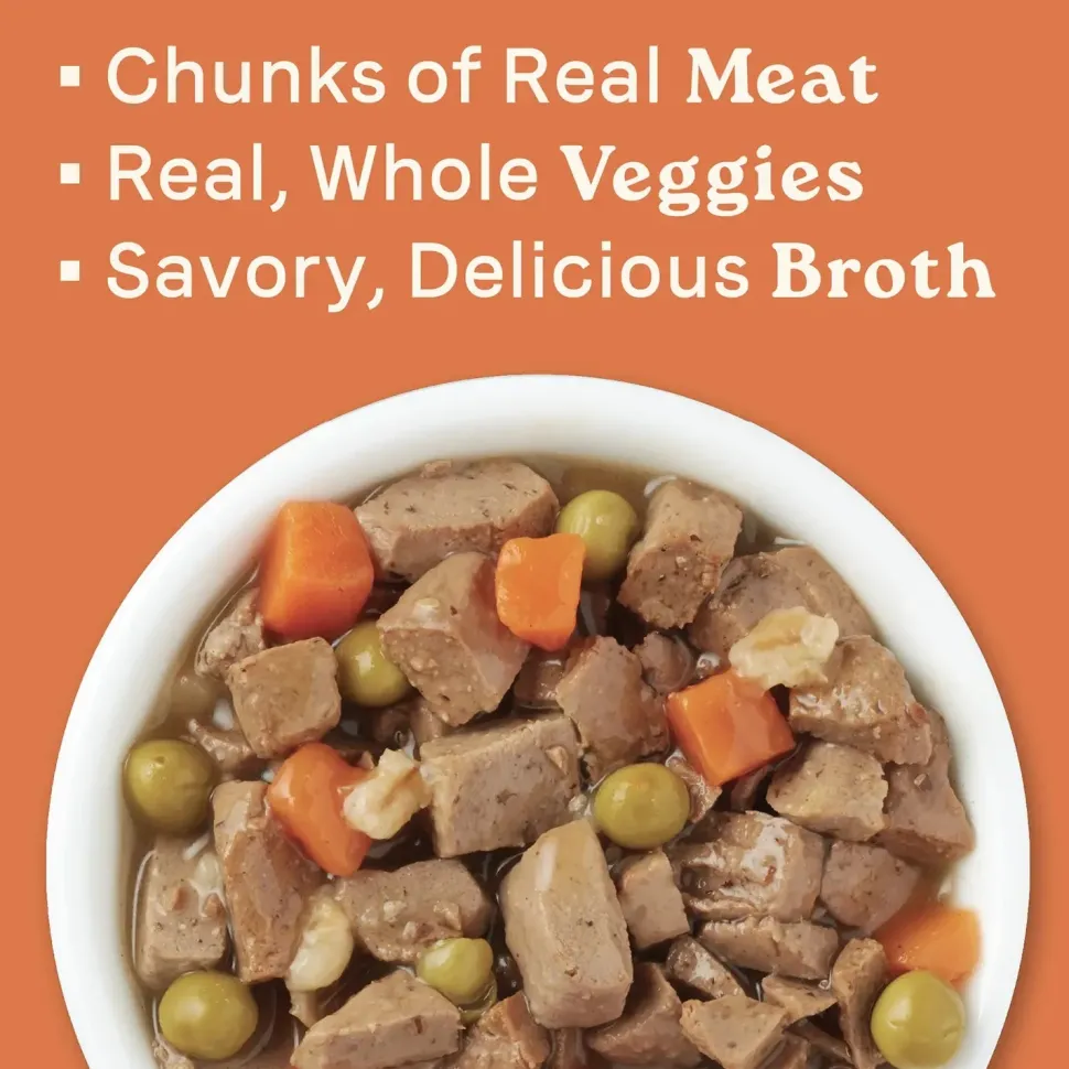 CANIDAE All Life Stages Chunky Stew Wet Dog Food Topper Chicken & Vegetable 12.7-oz