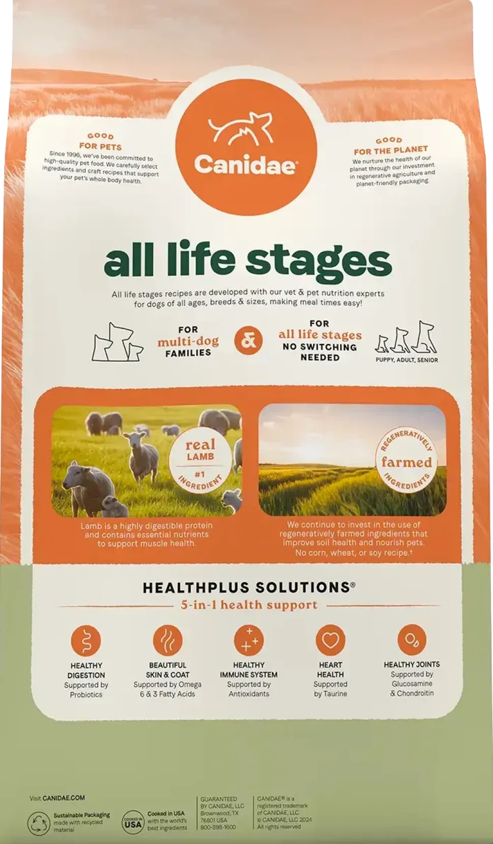 Canidae All Life Stages Dry Dog Food Real Lamb & Ancient Grains Recipe 5- lb