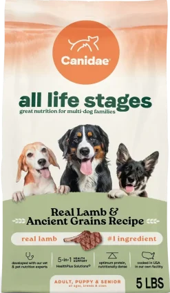 Canidae All Life Stages Dry Dog Food Real Lamb & Ancient Grains Recipe 5- lb
