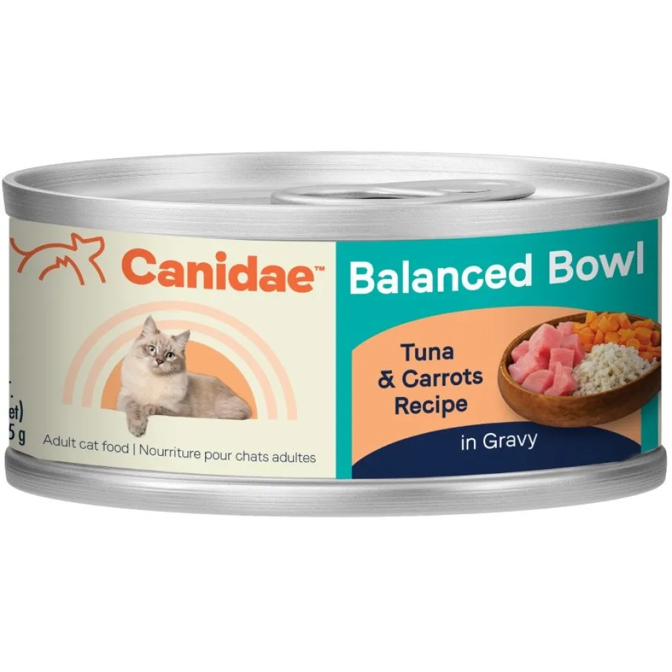 CANIDAE Balanced Bowl Canned Adult Wet Cat Food Tuna & Carrots 3-oz