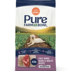 CANIDAE PURE Farm to Bowl Adult Dry Dog Food Free-Range Bison & Barley 4-lb