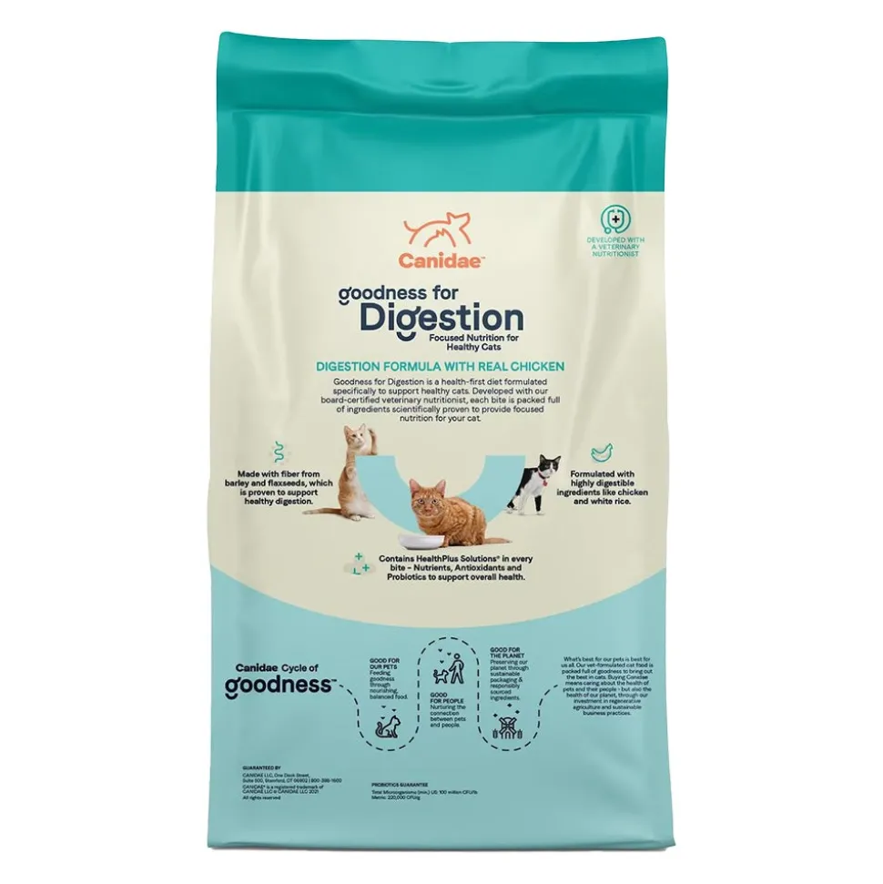 CANIDAE PURE Goodness for Digestion Adult Dry Cat Food Real Chicken 10-lb