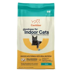CANIDAE PURE Goodness for Indoor Cats Adult Dry Cat Food Real Whitefish 10-lb