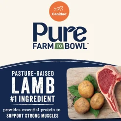 Canidae Pure Goodness Grain-Free Limited Ingredient Adult Dry Dog Food Lamb, Goat & Venison Meals Recipe 4-lb