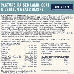 Canidae Pure Goodness Grain-Free Limited Ingredient Adult Dry Dog Food Lamb, Goat & Venison Meals Recipe 4-lb