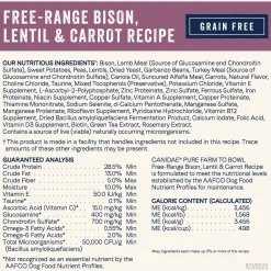 Canidae Pure Goodness Grain-Free Limited Ingredient Adult Dry Dog Food Real Bison, Lentil & Carrot Recipe 10-lb