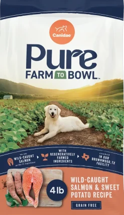 Canidae Pure Goodness Grain-Free Puppy Dry Food Real Salmon & Sweet Potato Recipe 4-lb