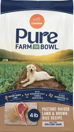 Canidae Pure Goodness Wholesome Grains Adult Dry Dog Food Real Lamb & Brown Rice Recipe 4-lb