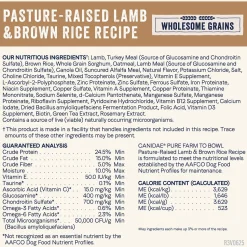 Canidae Pure Goodness Wholesome Grains Adult Dry Dog Food Real Lamb & Brown Rice Recipe 4-lb