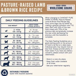 Canidae Pure Goodness Wholesome Grains Adult Dry Dog Food Real Lamb & Brown Rice Recipe 4-lb