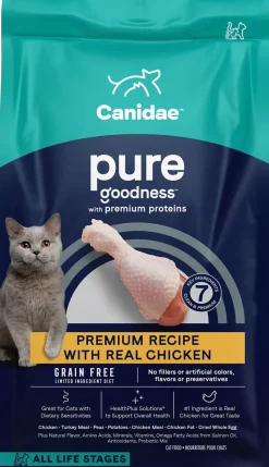 CANIDAE Pure Grain-Free Limited Ingredient Dry Cat Food Premium Recipe with Chicken 10-lb
