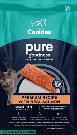 CANIDAE Pure Grain-Free Limited Ingredient Dry Cat Food Premium Recipe with Salmon 10-lb