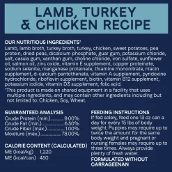 CANIDAE PURE Grain-Free Limited Ingredient Canned Dog Food Lamb, Turkey & Chicken 13-oz