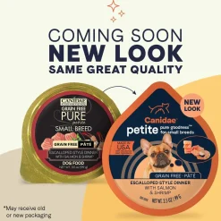 CANIDAE PURE Petite Goodness for Small Breed Grain-Free Paté Canned Dog Food Salmon & Shrimp 3.5-oz