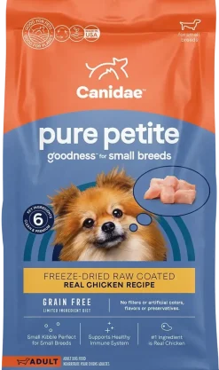 CANIDAE PURE Petite Goodness for Small Breed Freeze-Dried Raw Coated Adult Dry Dog Food Chicken 10-lb