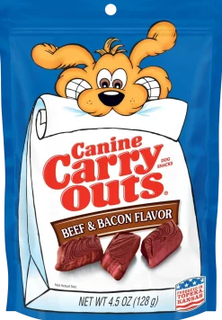 Canine Carry Outs Dog Treats Bacon & Beef Flavor 4.5-oz