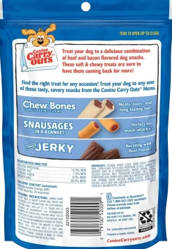 Canine Carry Outs Dog Treats Bacon & Beef Flavor 4.5-oz