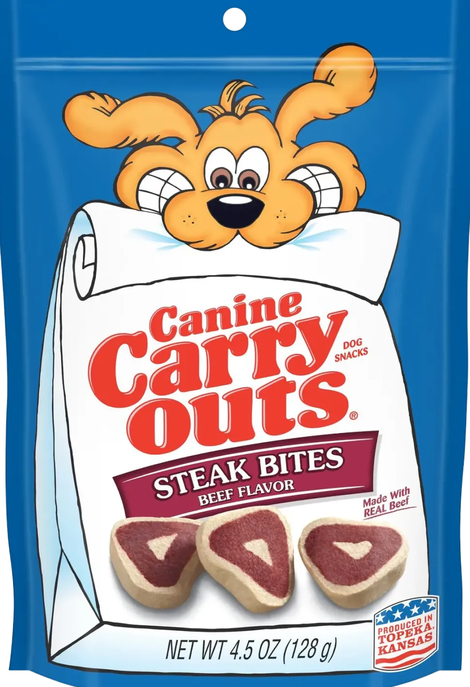 Canine Carry Outs Dog Treats Steak Bites Beef Flavor 4.5-oz