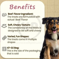 Canine Carry Outs Soft & Chewy Dog Treats Beef 47-oz