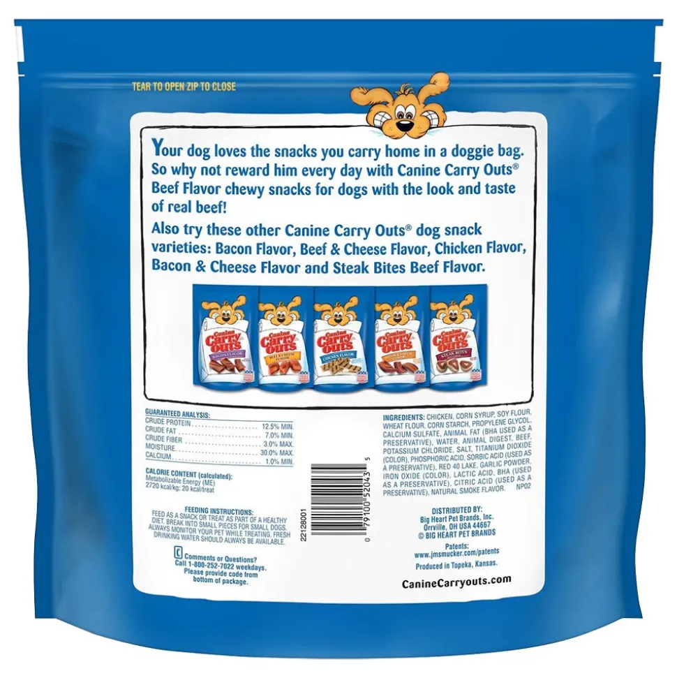 Canine Carry Outs Soft & Chewy Dog Treats Beef 47-oz