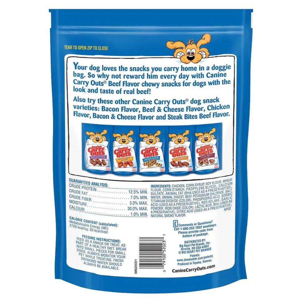 Canine Carry Outs Soft & Chewy Dog Treats Beef 22.5-oz