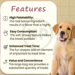 Canine Carry Outs Soft & Chewy Dog Treats Bacon 4.5-oz